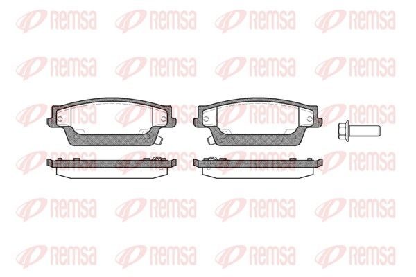 Гальмівні колодки дискові REMSA 108704 - zapix