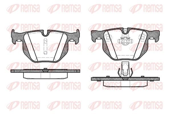 Гальмівні колодки дискові REMSA 038160 - zapix