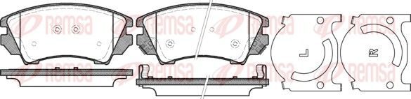 Гальмівні колодки дискові REMSA 137512 - zapix