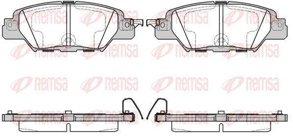 Гальмівні колодки дискові REMSA 167700 - zapix