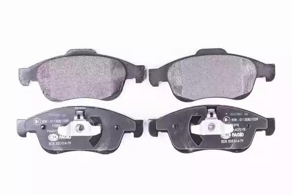 Гальмівні колодки дискові HELLA PAGID 8DB355014791 - zapix