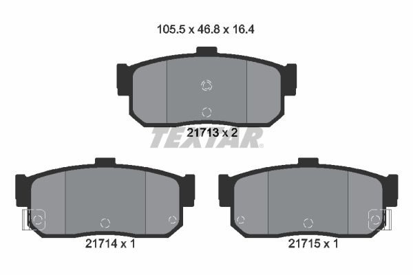 Гальмівні колодки дискові TEXTAR 2171301 - zapix