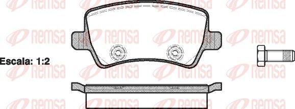 Гальмівні колодки дискові REMSA 123600 - zapix