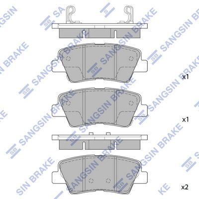 Гальмівні колодки дискові HI-Q SP1239 - zapix