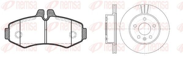 Гальмівні колодки дискові REMSA 870100 - zapix
