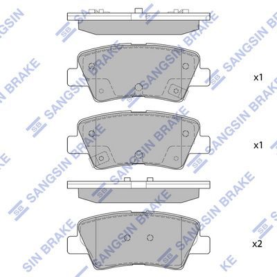 Гальмівні колодки дискові HI-Q SP1407 - zapix