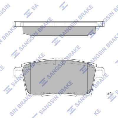 Гальмівні колодки дискові HI-Q SP1604 - zapix