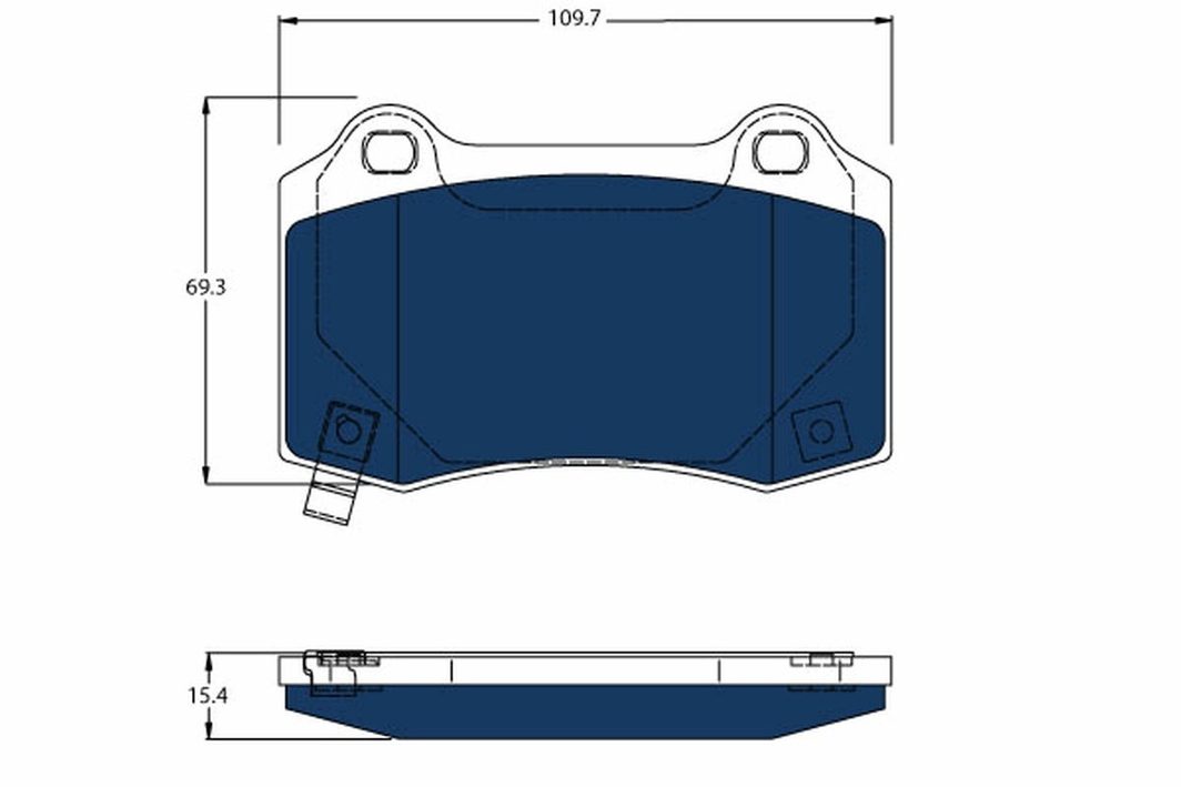 Гальмівні колодки дискові TRW GDB4171BTE - zapix