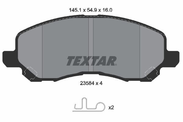 Гальмівні колодки дискові TEXTAR 2358403 - zapix