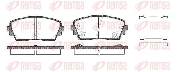 Гальмівні колодки дискові REMSA 148102 - zapix