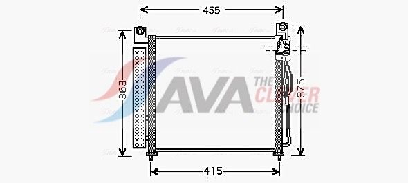 Радіатор кондиціонера AVA QUALITY COOLING KA5065D - zapix