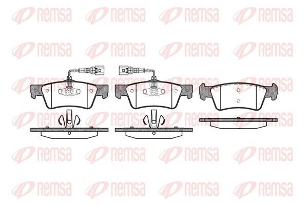 Гальмівні колодки дискові REMSA 118702 - zapix