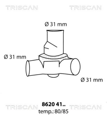 Термостат TRISCAN 86204180 - zapix