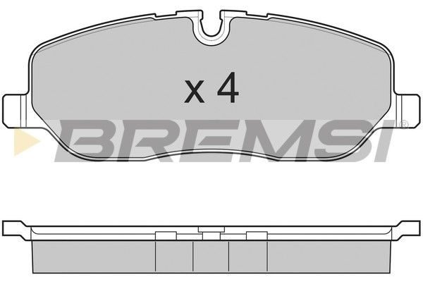 Тормозные колодки дисковые BREMSI BP3206