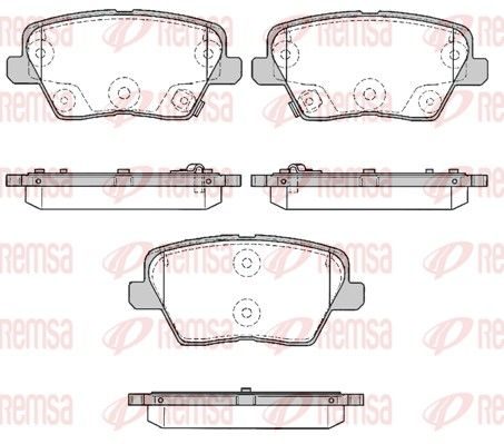 Гальмівні колодки дискові REMSA 178402 - zapix