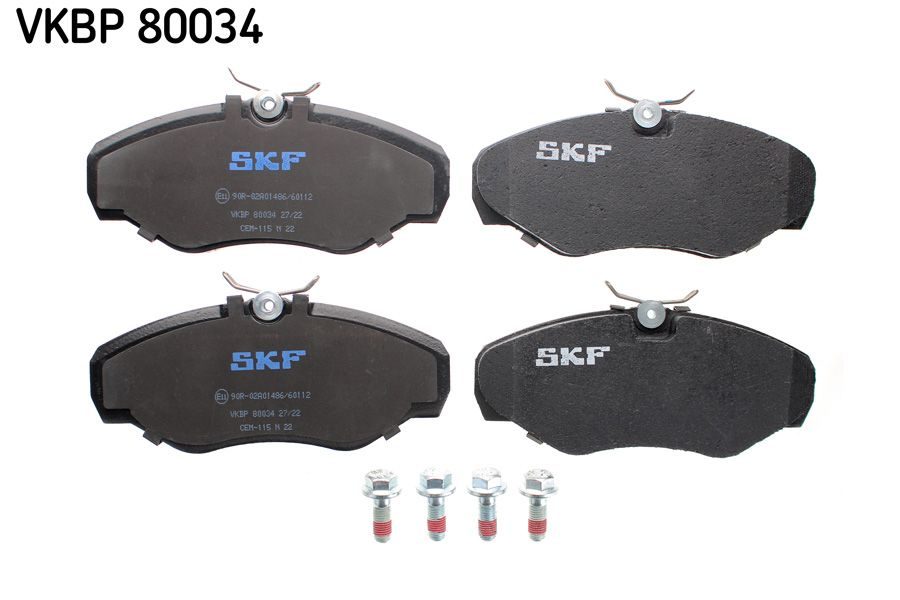 Гальмівні колодки дискові SKF VKBP80034 - zapix