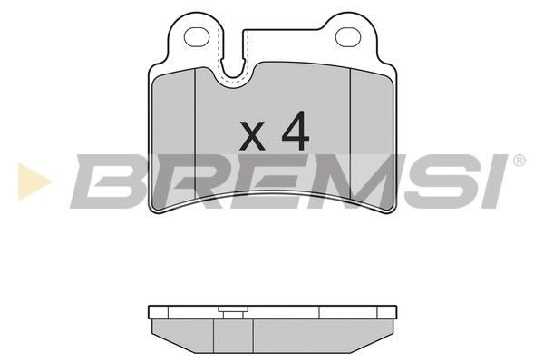 Гальмівні колодки дискові BREMSI BP3302 - zapix