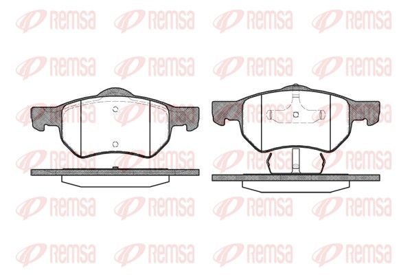 Гальмівні колодки дискові REMSA 088200 - zapix