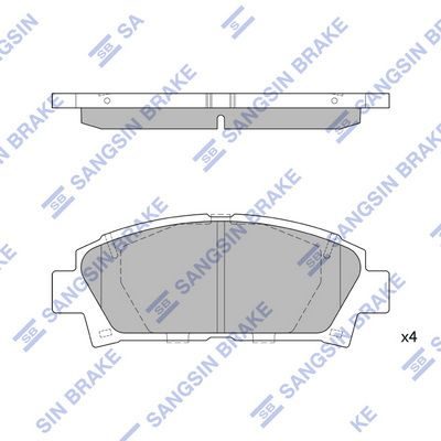 Тормозные колодки дисковые HI-Q SP1466