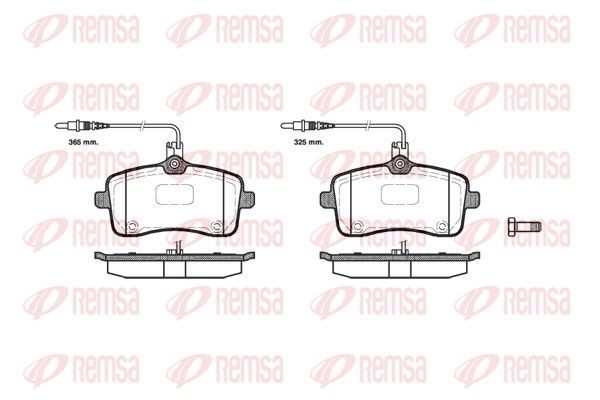 Гальмівні колодки дискові REMSA 110204 - zapix