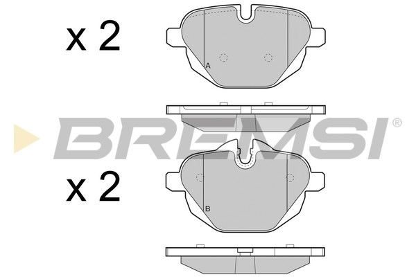 Гальмівні колодки дискові BREMSI BP3449