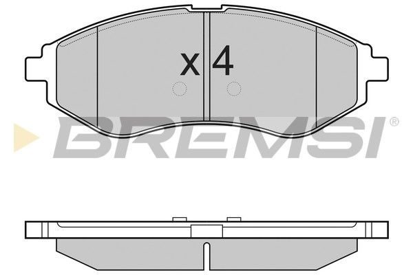 Гальмівні колодки дискові BREMSI BP3111
