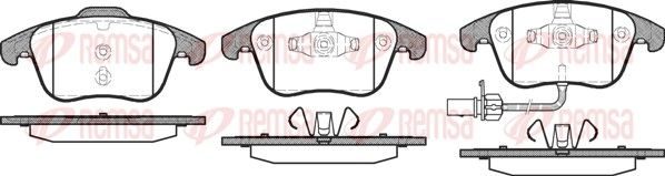 Гальмівні колодки дискові REMSA 121911 - zapix