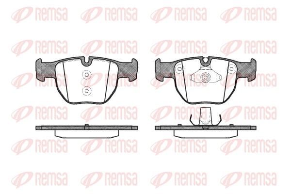 Гальмівні колодки дискові REMSA 097900 - zapix