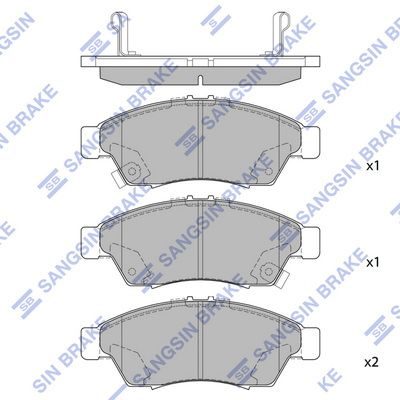 Гальмівні колодки дискові HI-Q SP1541 - zapix