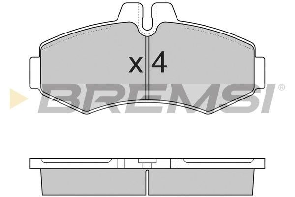 Гальмівні колодки дискові BREMSI BP2821