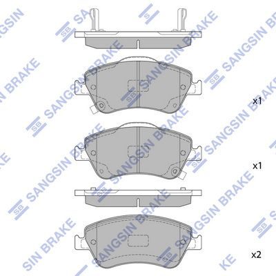 Гальмівні колодки дискові HI-Q SP1500 - zapix