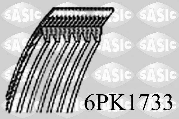 Поліклиновий ремінь SASIC 6PK1733 - zapix