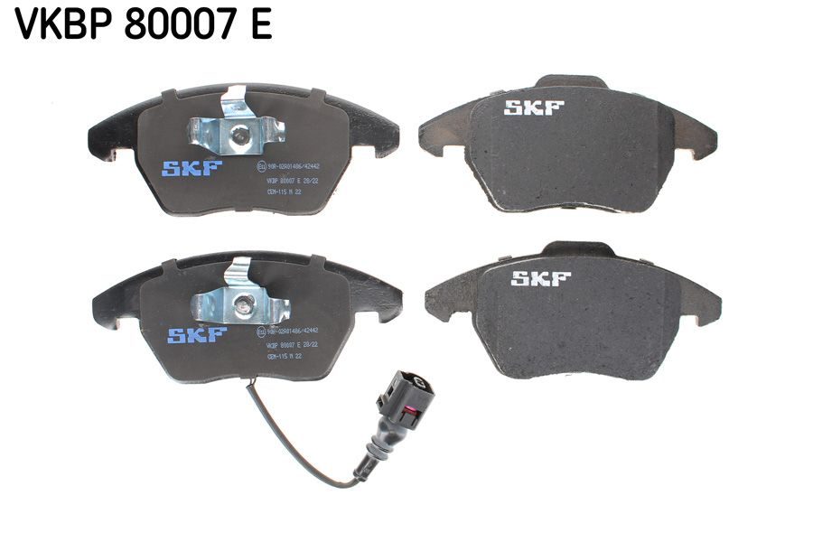 Гальмівні колодки дискові SKF VKBP80007E - zapix