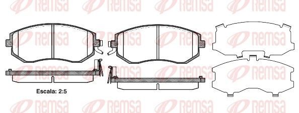 Гальмівні колодки дискові REMSA 095104 - zapix