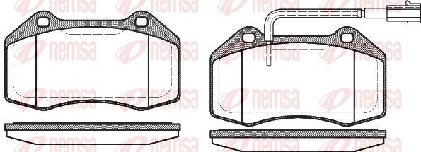 Гальмівні колодки дискові REMSA 111312 - zapix
