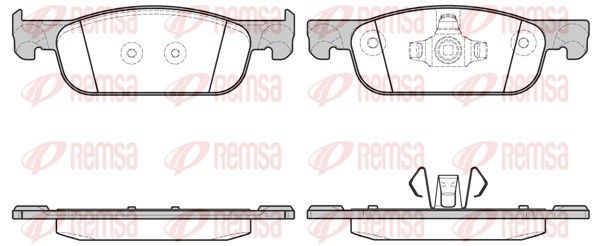 Гальмівні колодки дискові REMSA 171800 - zapix
