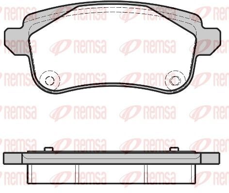 Гальмівні колодки дискові REMSA 138730 - zapix