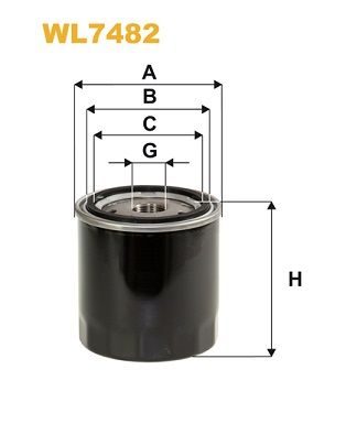 Оливний фільтр WIX FILTERS WL7482