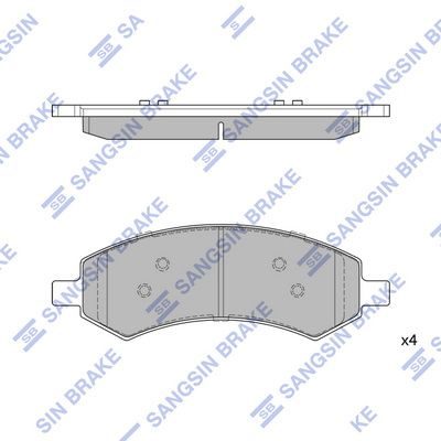 Тормозные колодки дисковые HI-Q SP1785