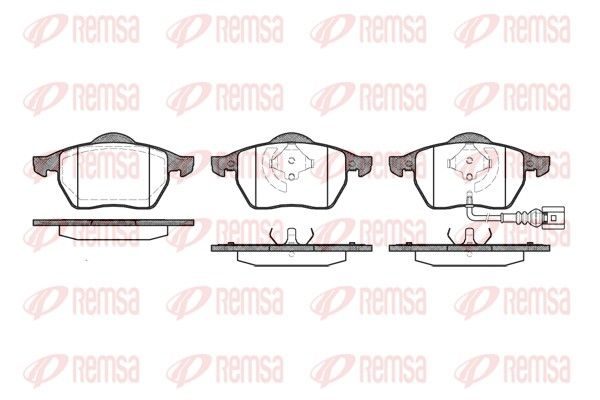 Гальмівні колодки дискові REMSA 039041 - zapix