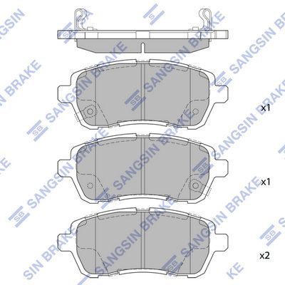 Тормозные колодки дисковые HI-Q SP2113