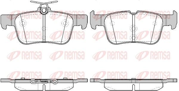 Гальмівні колодки дискові REMSA 155142 - zapix