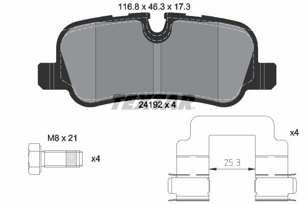 Гальмівні колодки дискові TEXTAR 2419201