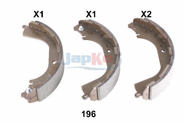 Гальмівні колодки ручника (барабанні) JAPKO 55196 - zapix