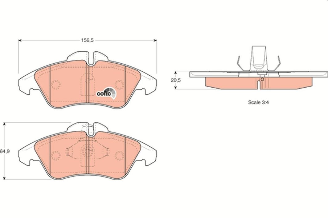 Гальмівні колодки дискові TRW GDB1220 - zapix