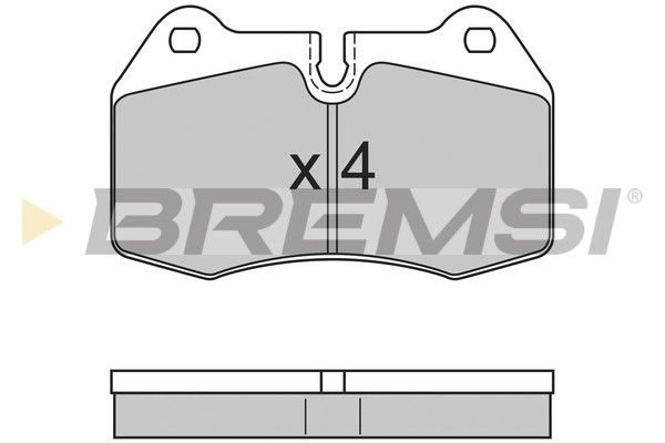 Гальмівні колодки дискові BREMSI BP2660 - zapix