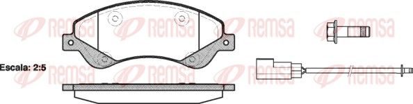 Гальмівні колодки дискові REMSA 125102 - zapix