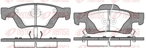 Гальмівні колодки дискові REMSA 144602 - zapix