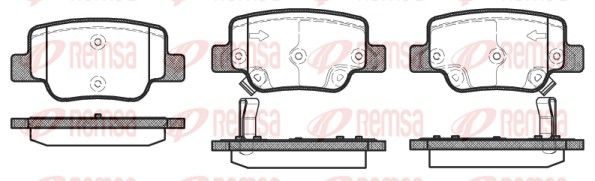 Гальмівні колодки дискові REMSA 145202 - zapix