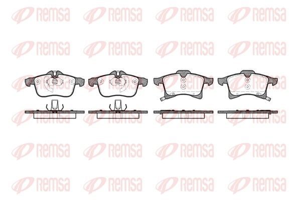 Гальмівні колодки дискові REMSA 103602 - zapix